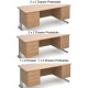 Maestro Cantilever Straight Desk with 2 Pedestals